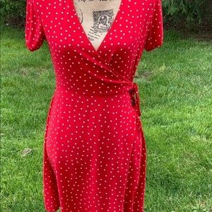 Size large wrap dress
